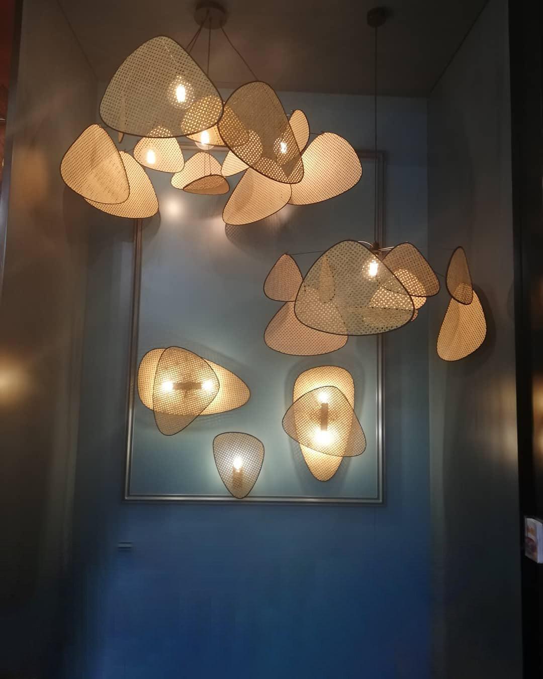 Screen Cannage Pendant Swag Light - Blowlighting