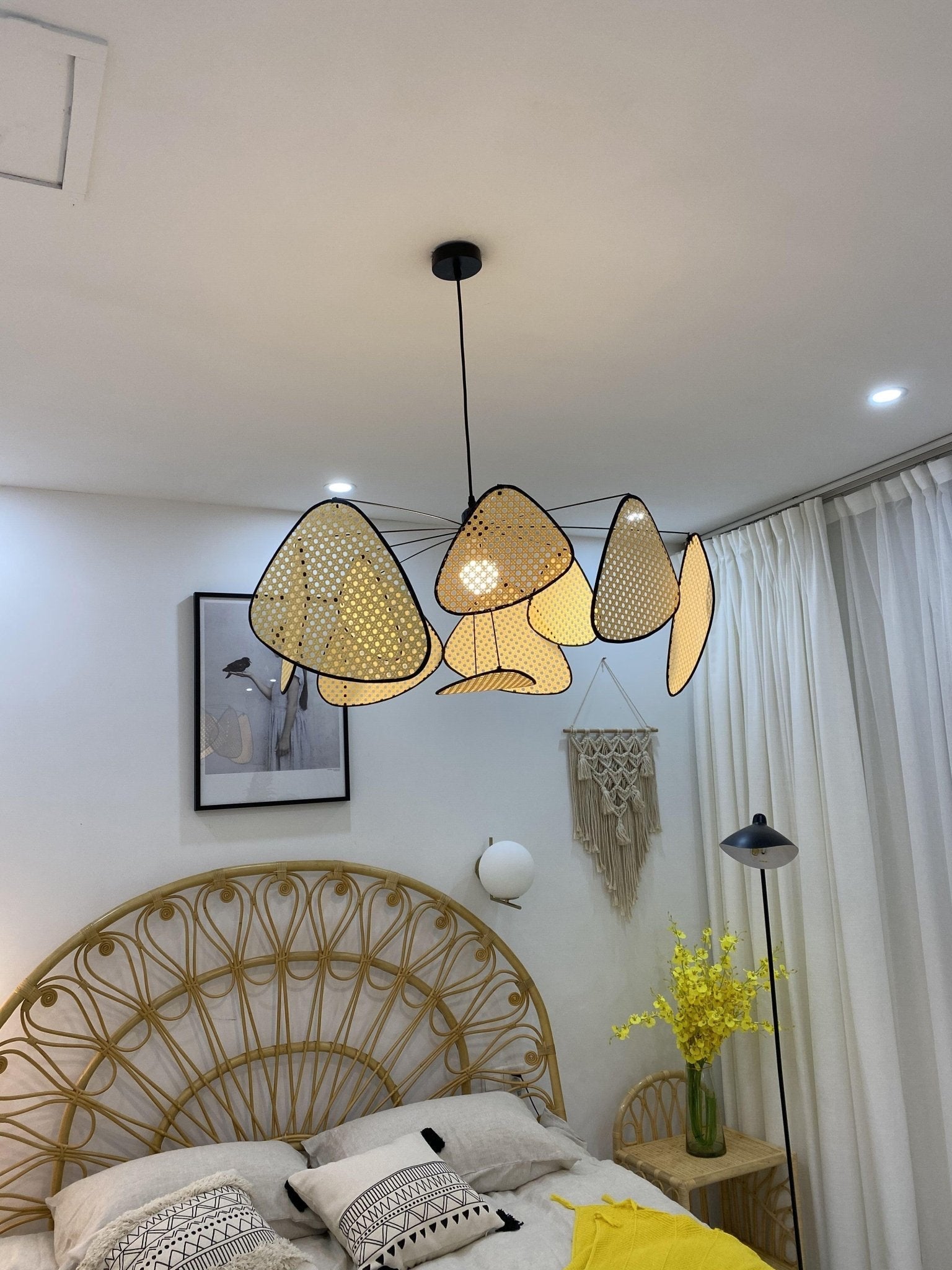 Screen Cannage Pendant Swag Light - Blowlighting