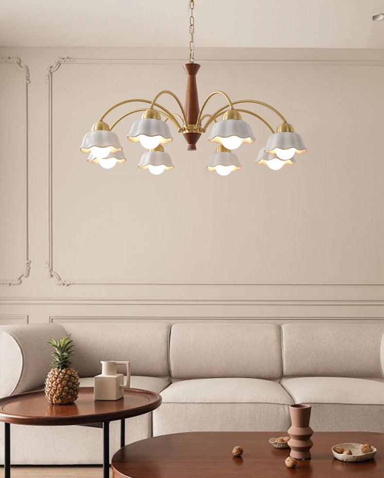 Swedish Modern Brass Chandelier - Blowlighting