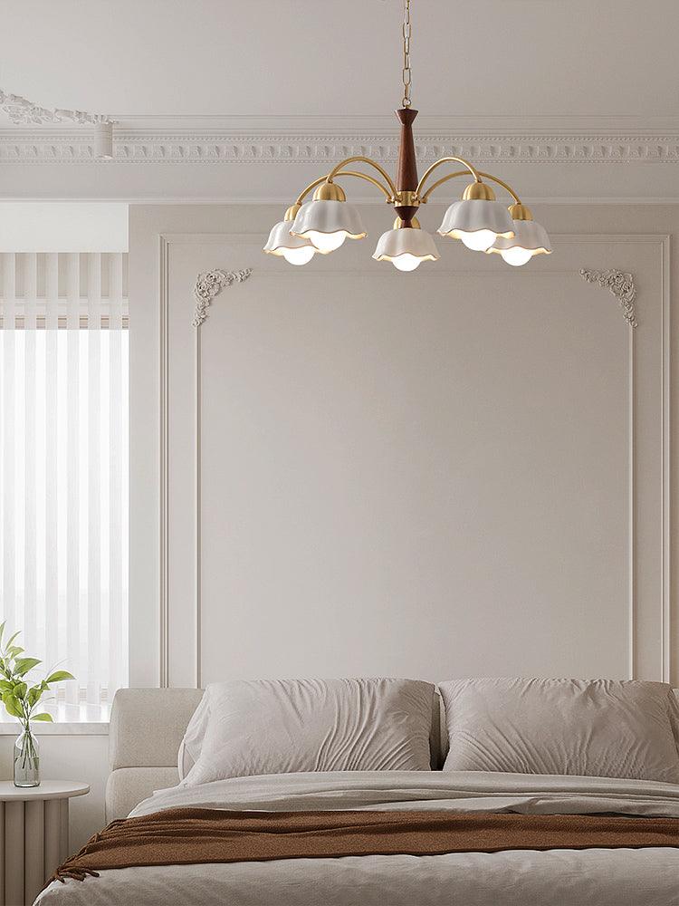 Swedish Modern Brass Chandelier - Blowlighting