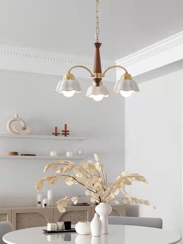 Swedish Modern Brass Chandelier - Blowlighting