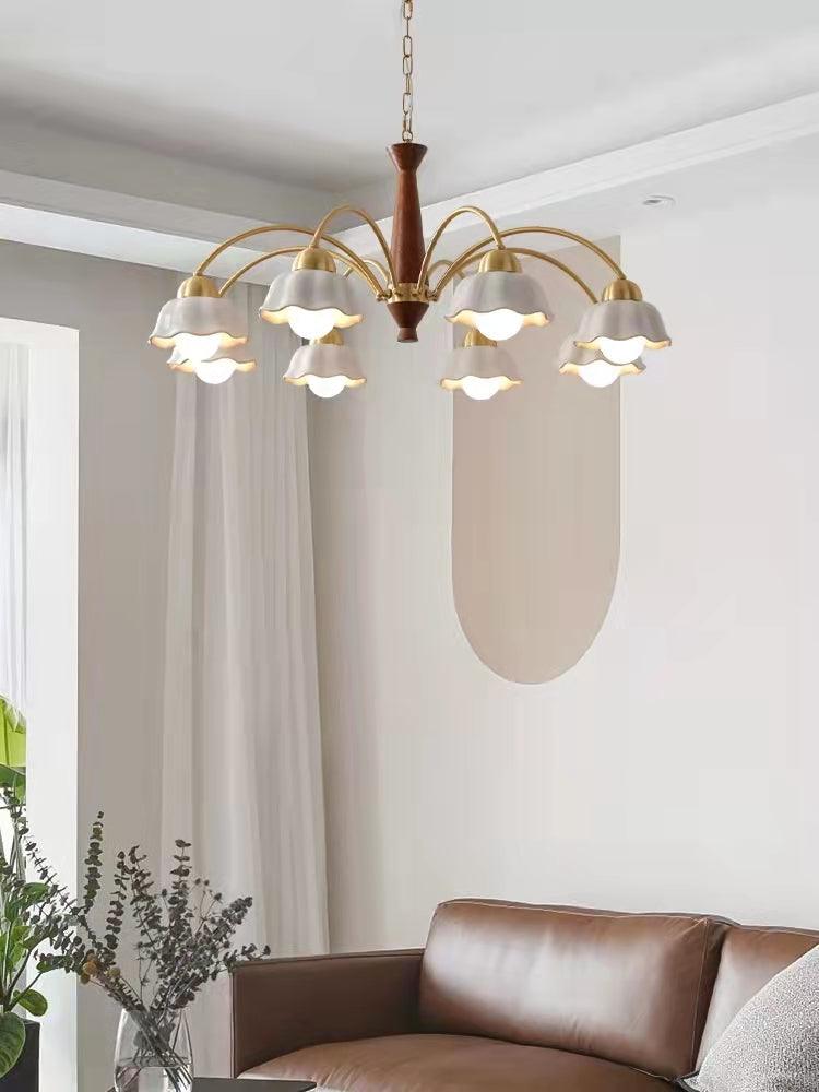 Swedish Modern Brass Chandelier - Blowlighting