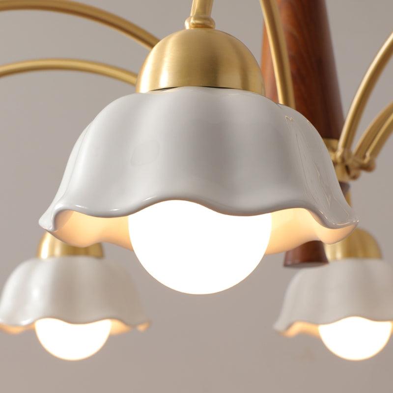 Swedish Modern Brass Chandelier - Blowlighting