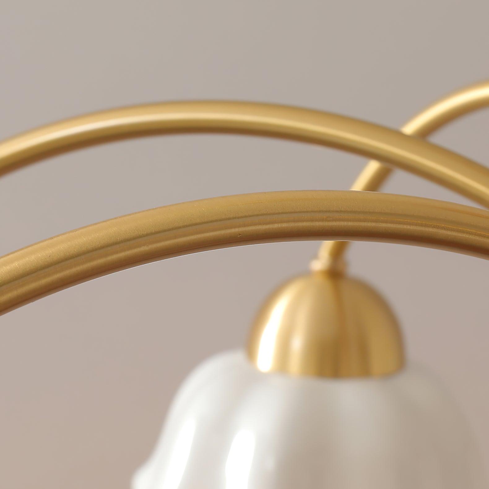 Swedish Modern Brass Chandelier - Blowlighting