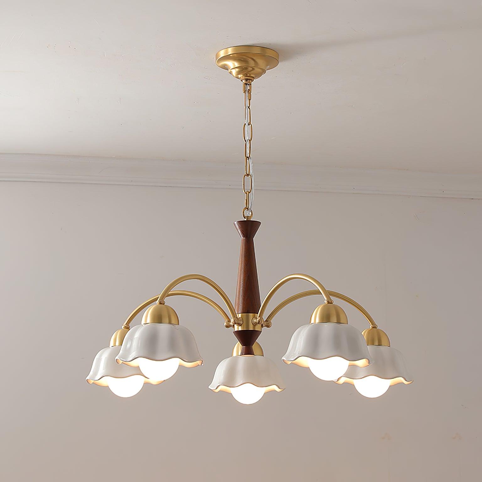 Swedish Modern Brass Chandelier - Blowlighting