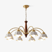 Swedish Modern Brass Chandelier - Blowlighting