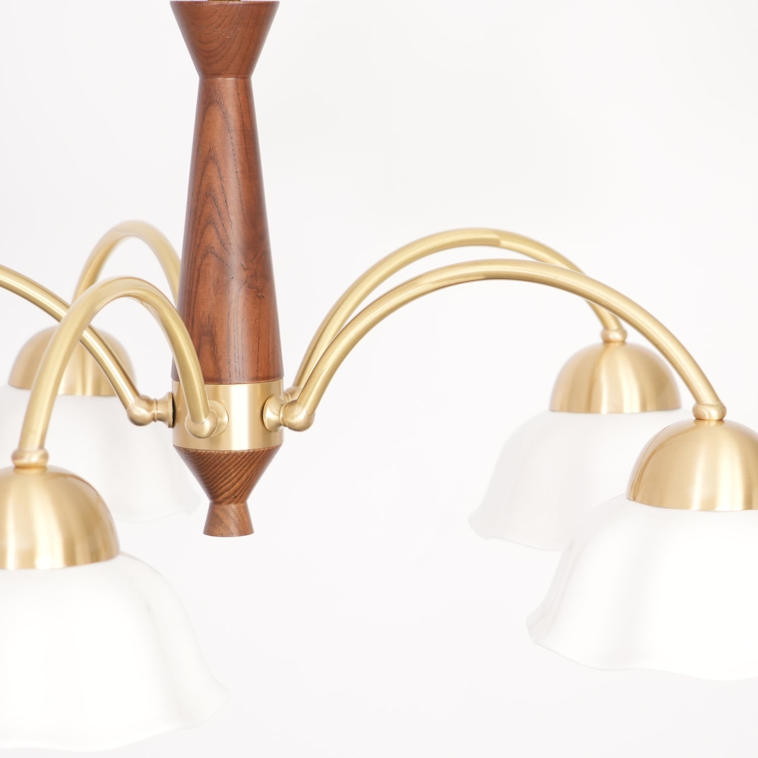 Swedish Modern Brass Chandelier - Blowlighting