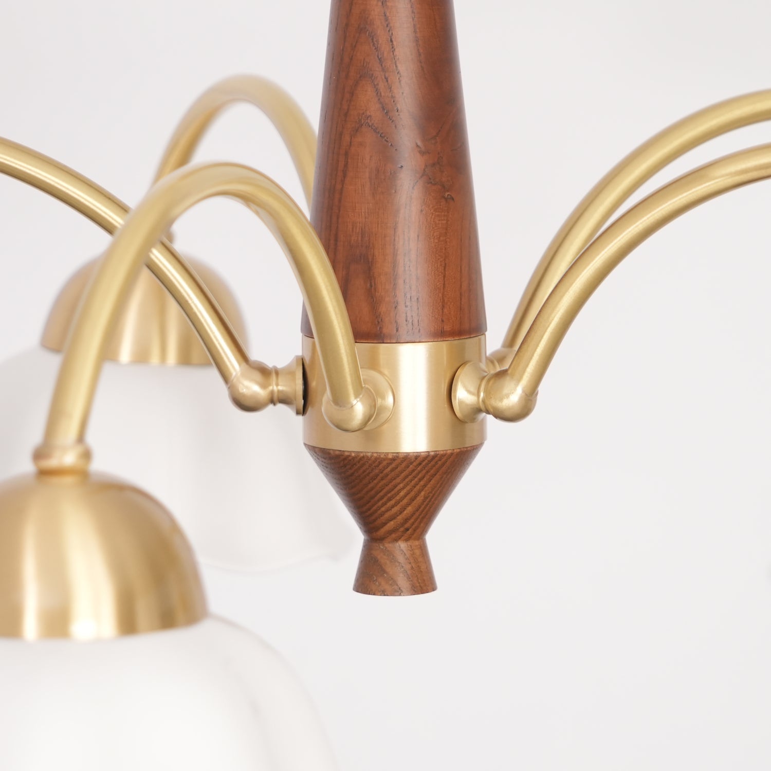 Swedish Modern Brass Chandelier - Blowlighting