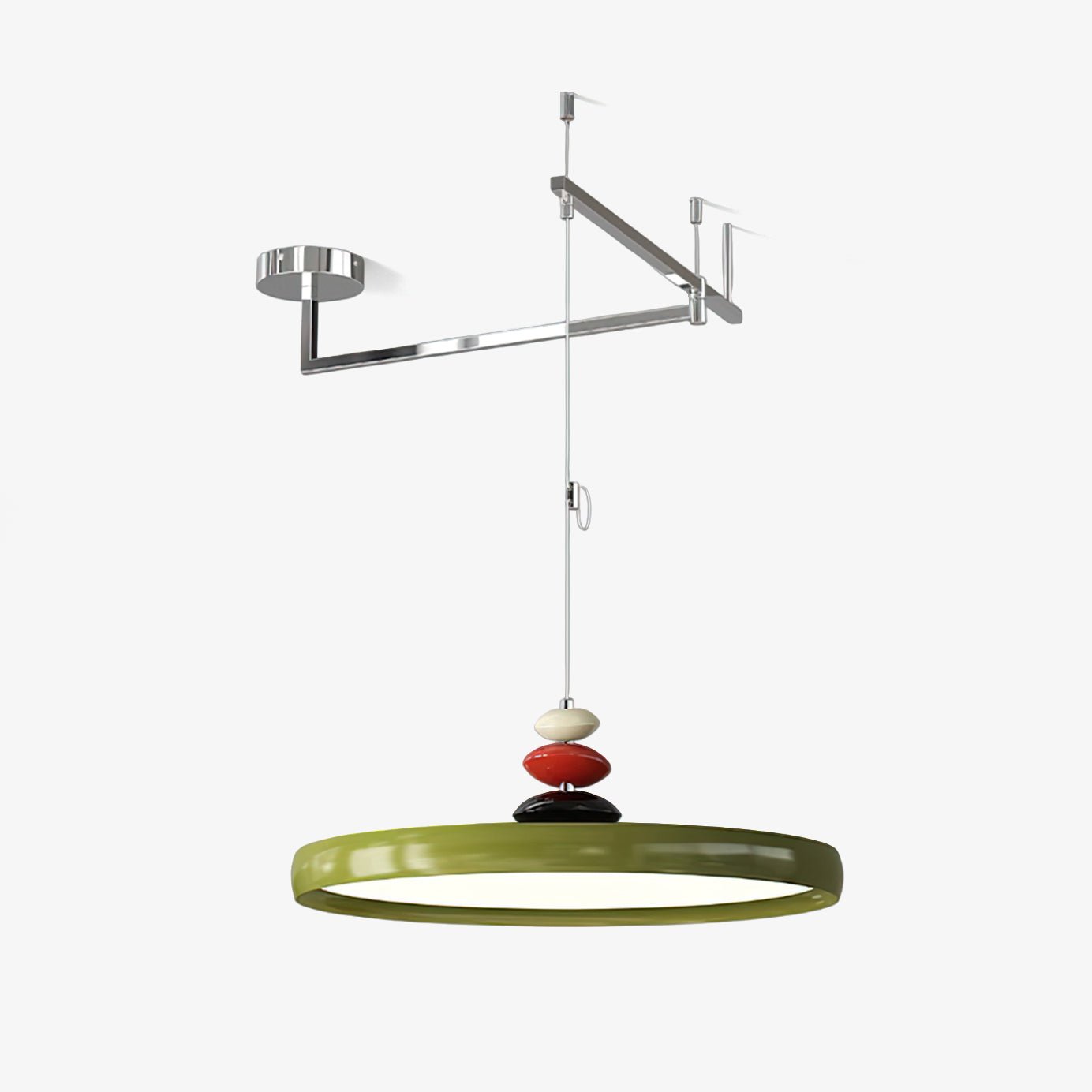 Swing Arm Stone Pendant Light - Blowlighting