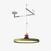Swing Arm Stone Pendant Light - Blowlighting