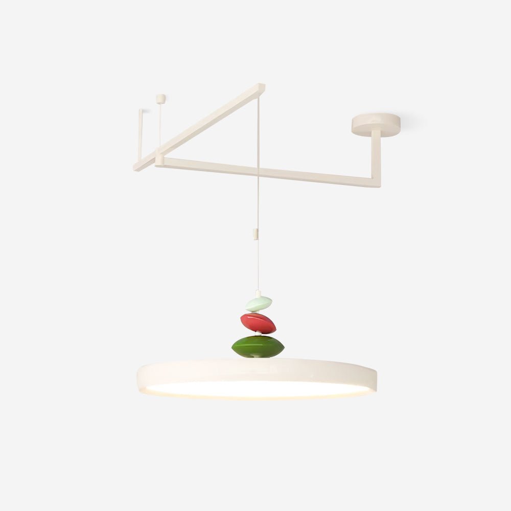 Swing Arm Stone Pendant Light - Blowlighting