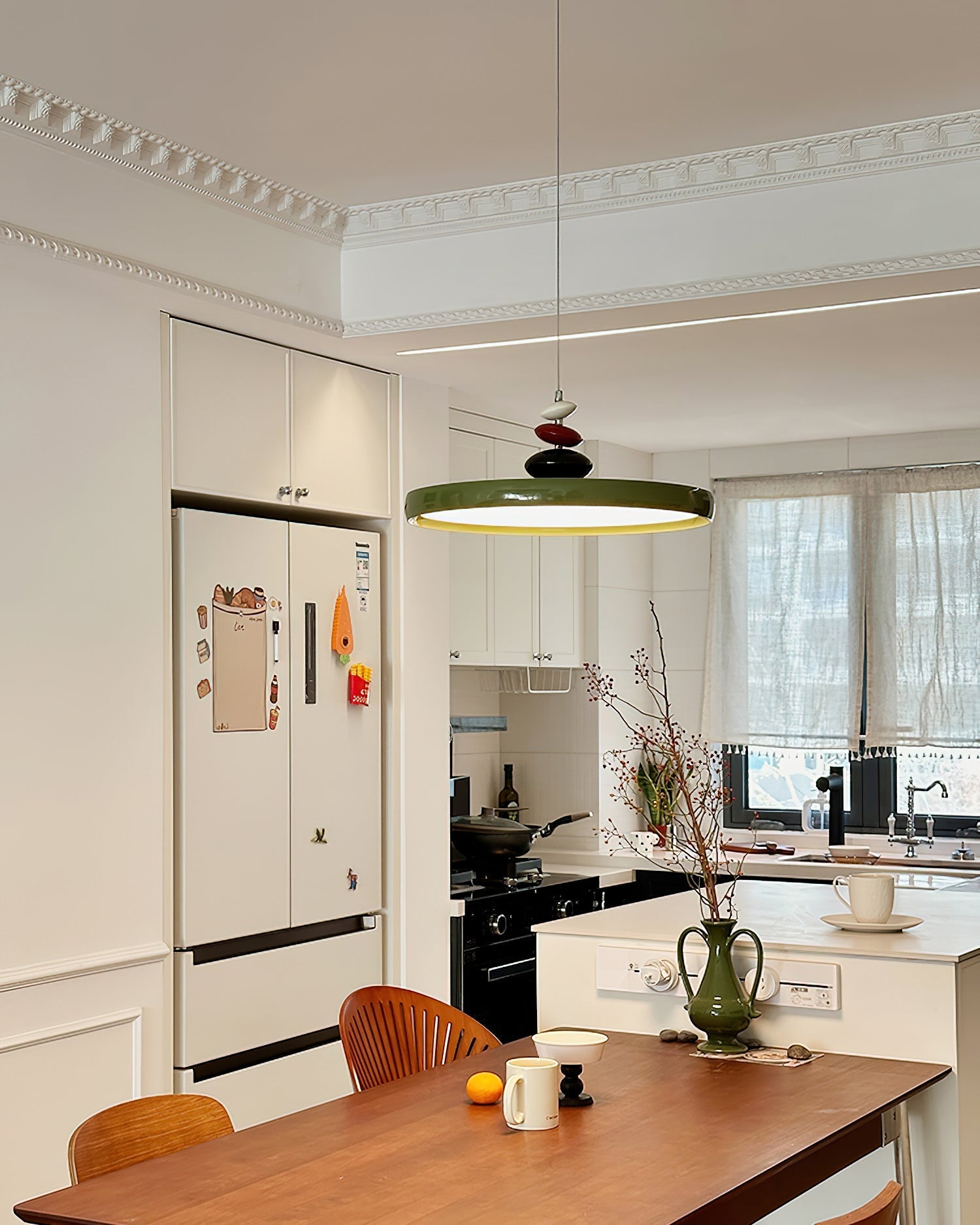 Swing Arm Stone Pendant Light - Blowlighting
