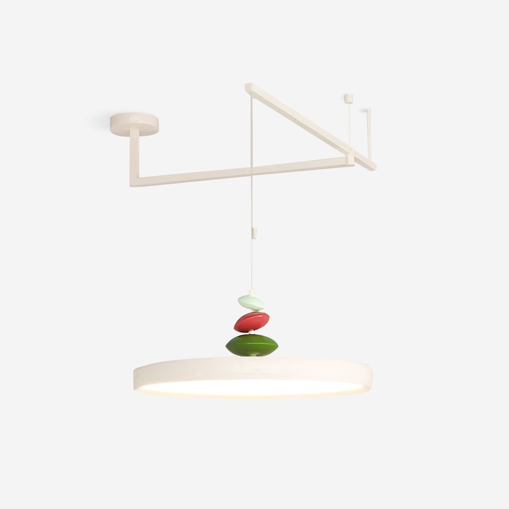 Swing Arm Stone Pendant Light - Blowlighting