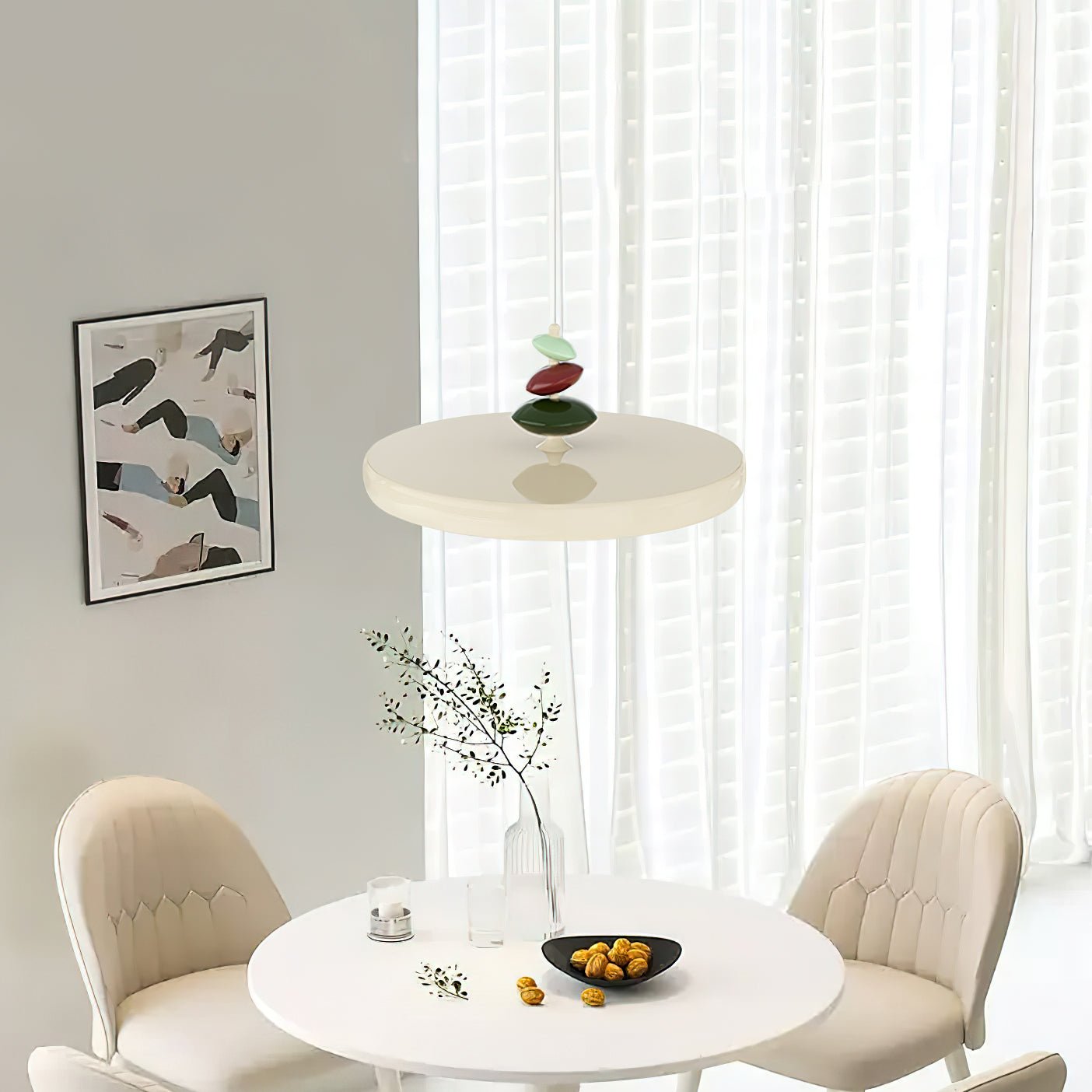 Swing Arm Stone Pendant Light - Blowlighting