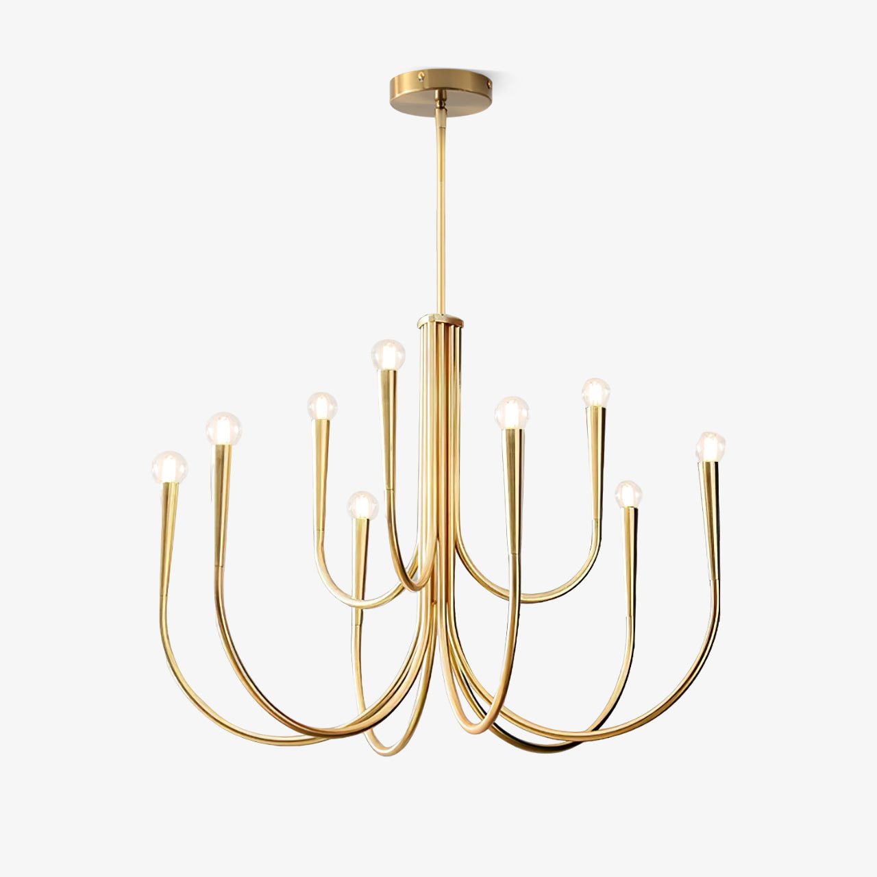 Swoop Arm Chandelier - Blowlighting