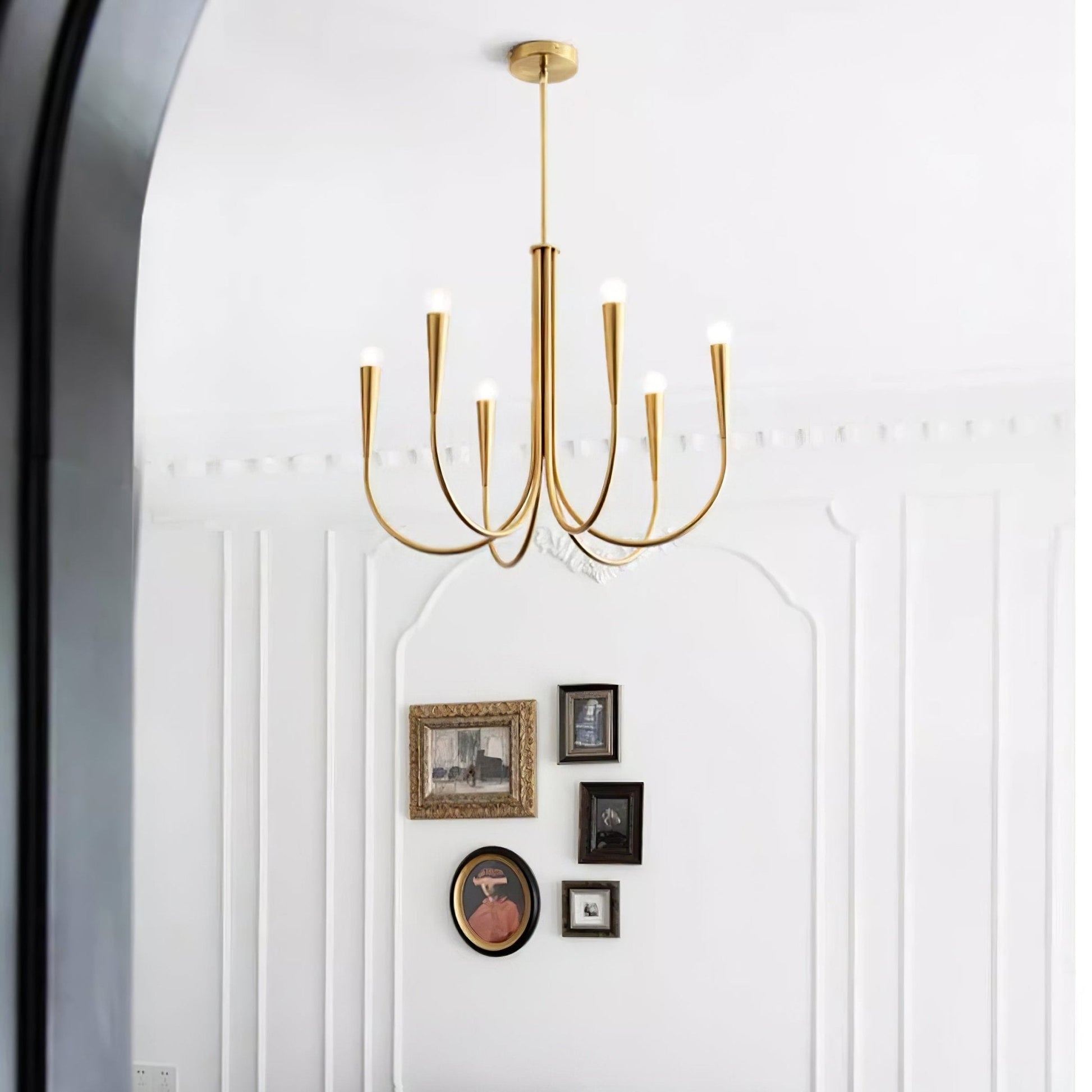 Swoop Arm Chandelier - Blowlighting