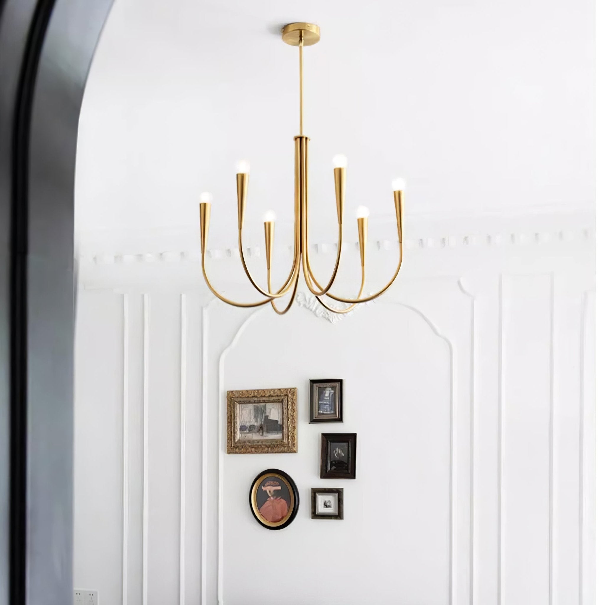 Swoop Arm Chandelier - Blowlighting