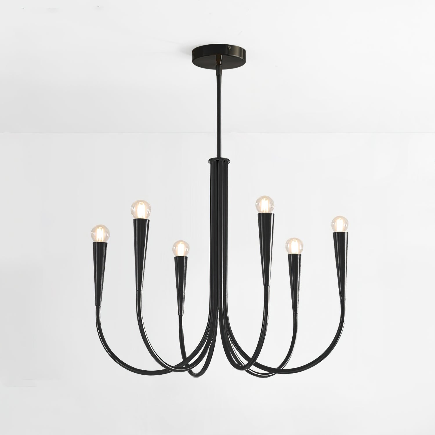 Swoop Arm Chandelier - Blowlighting