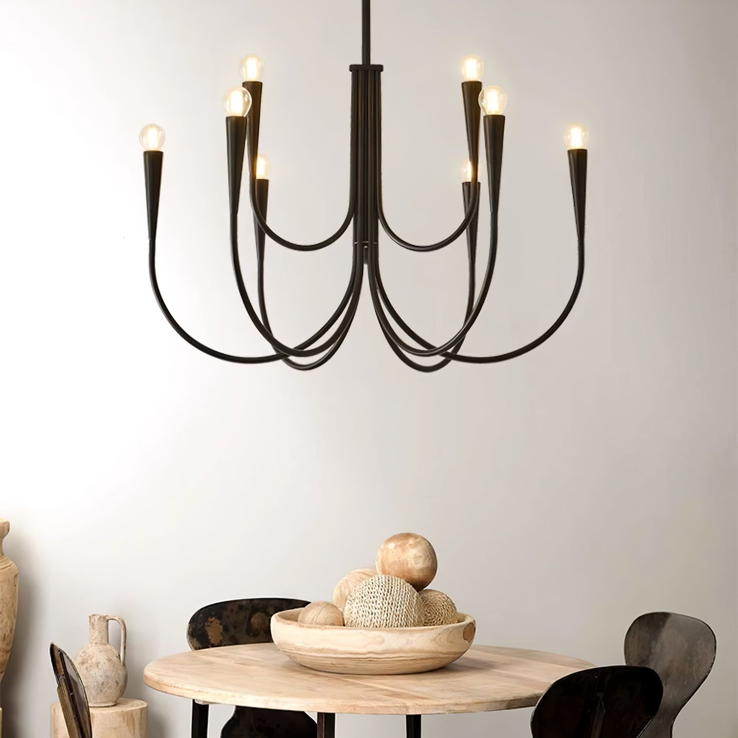 Swoop Arm Chandelier - Blowlighting