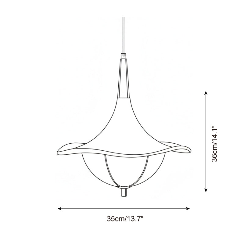 Sylva Drift Modern Fabric Pendant Light