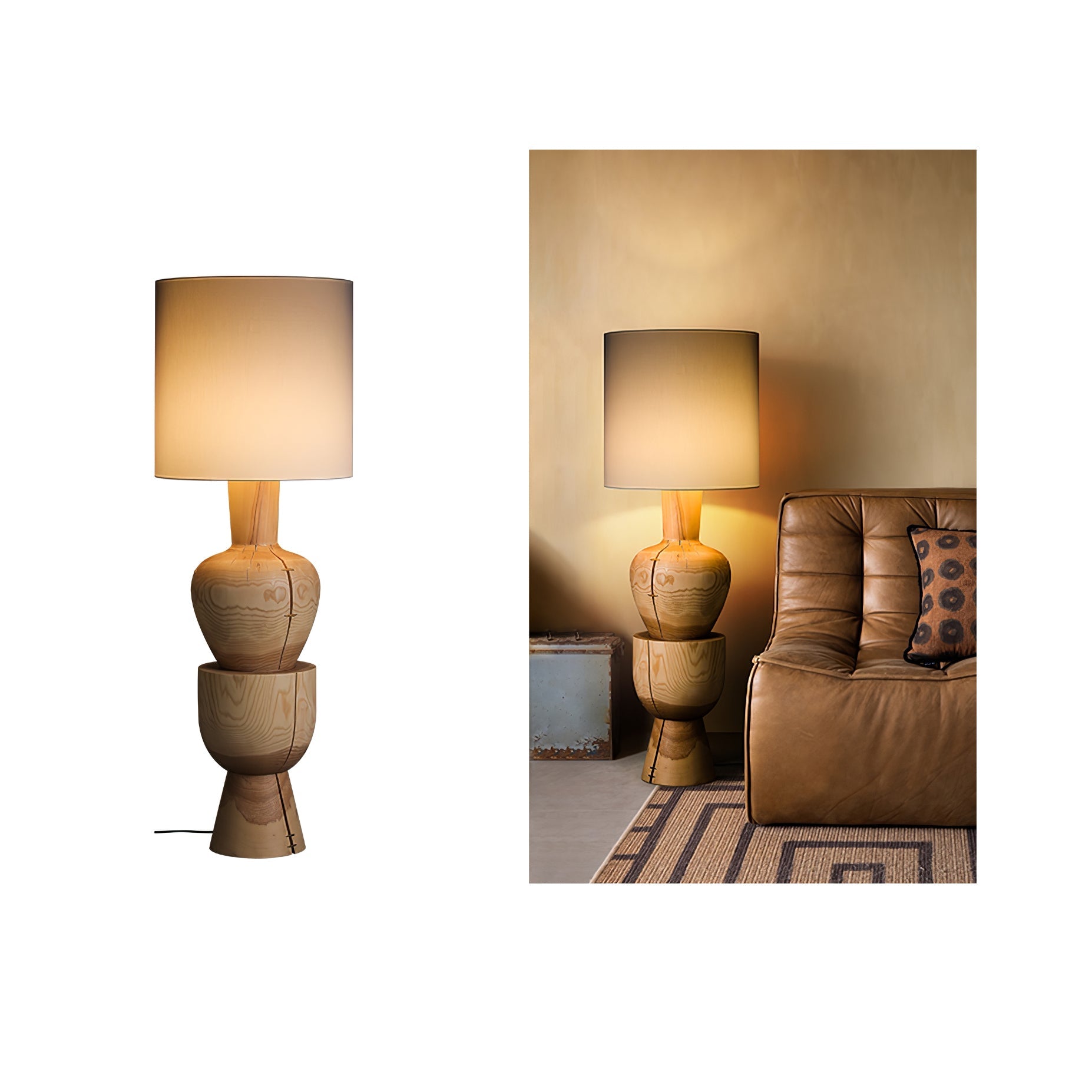 Ulvinir Wooden Table Lamp - Blowlighting