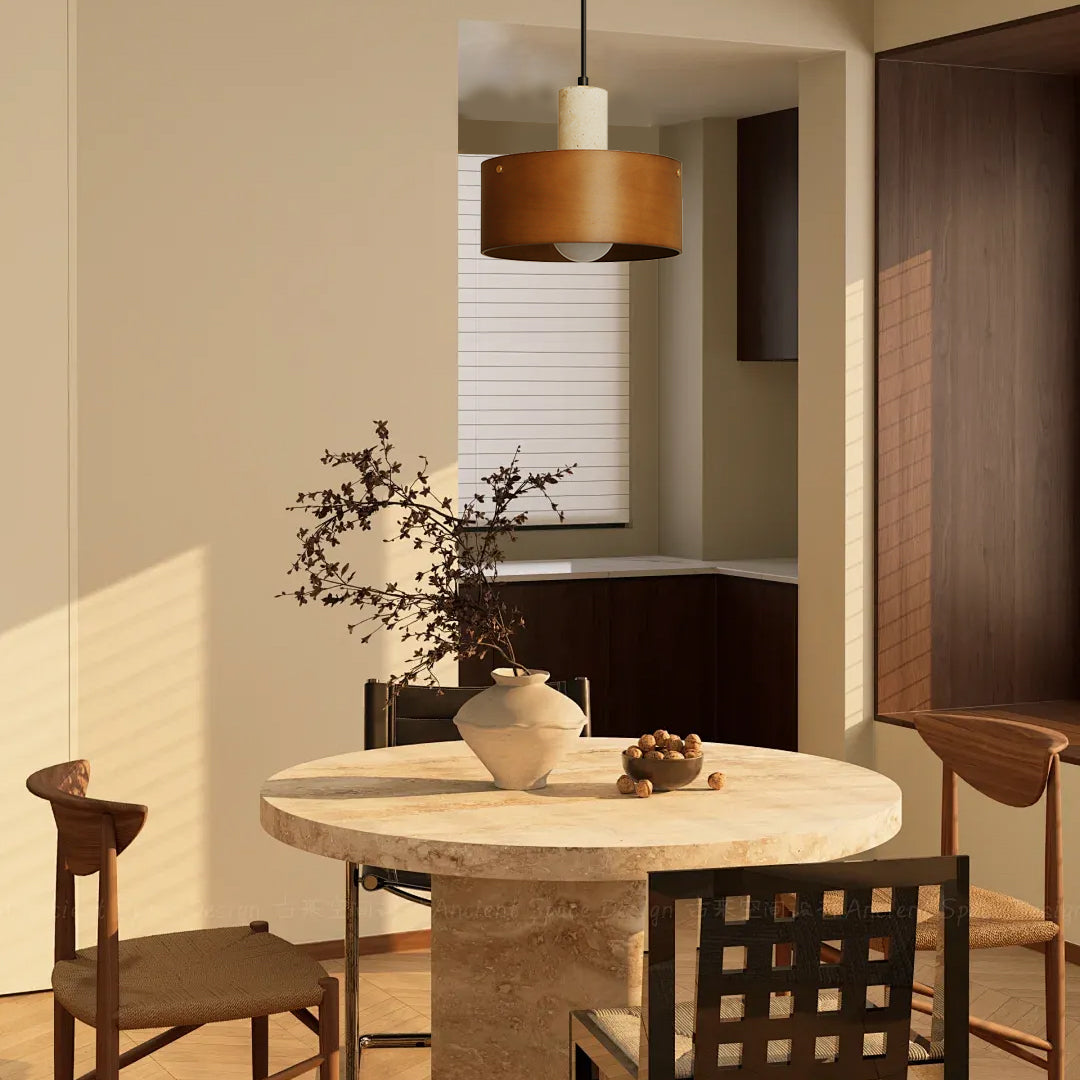 Tako Modern Travertine Pendant Light