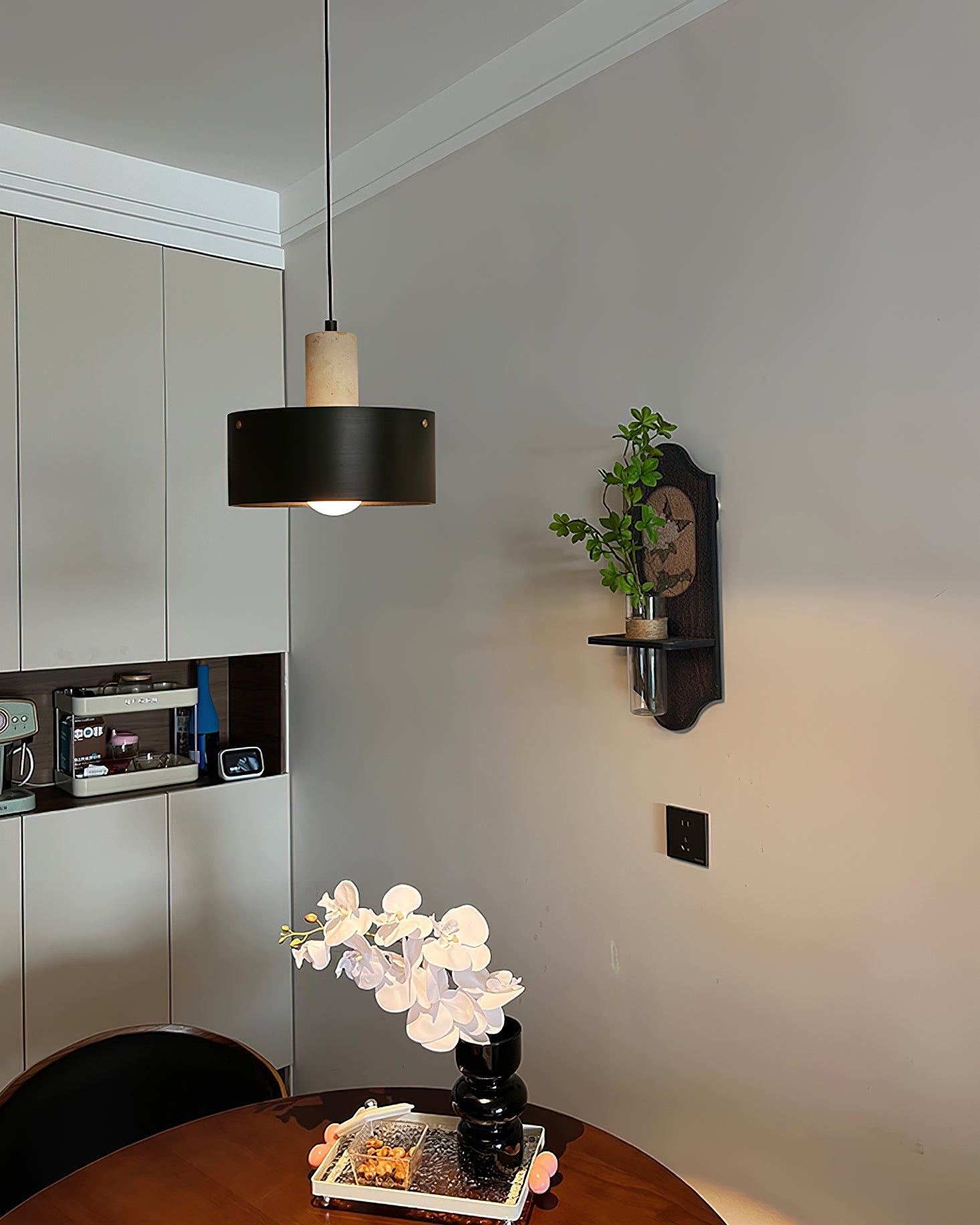 Tako Modern Travertine Pendant Light