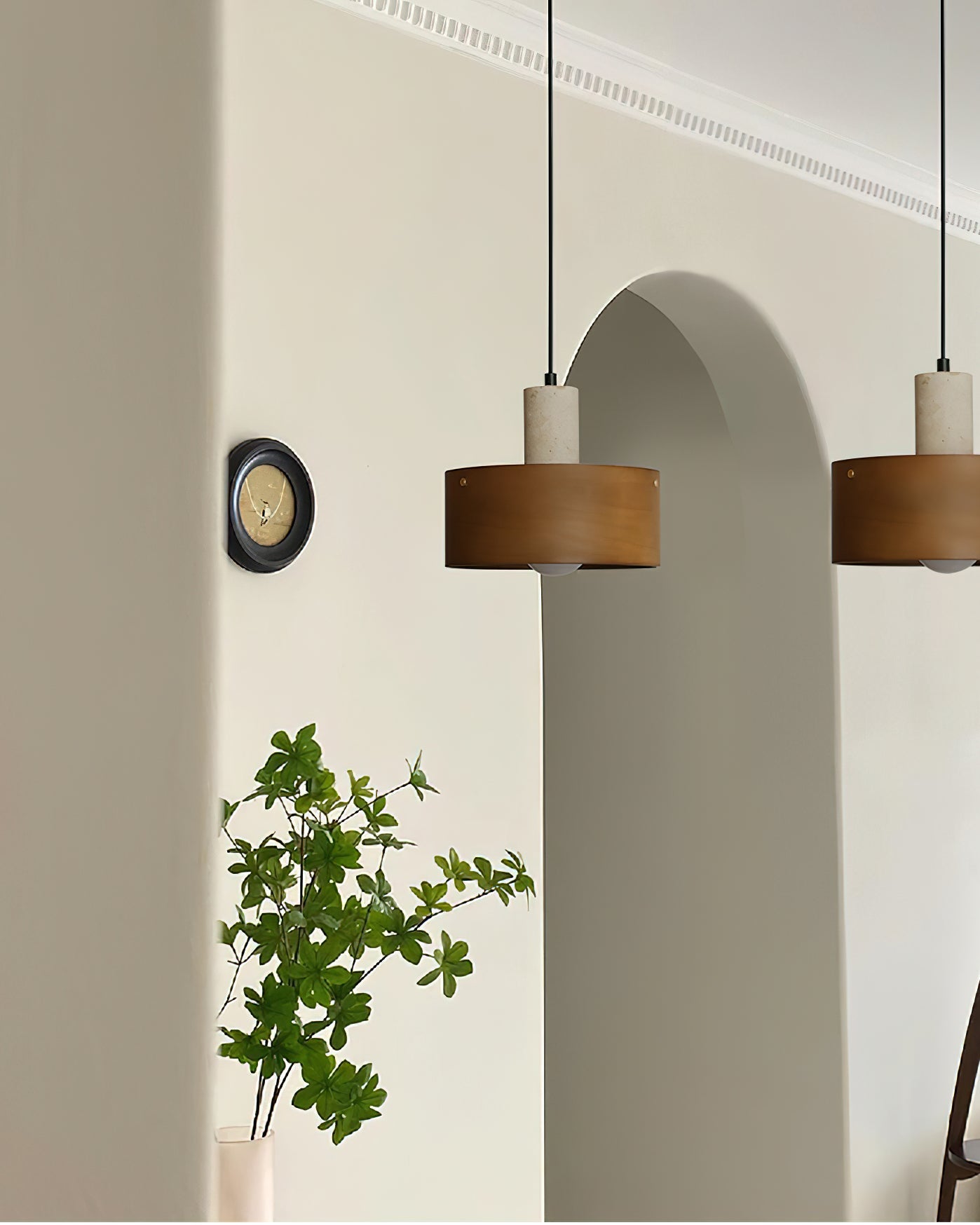 Tako Modern Travertine Pendant Light