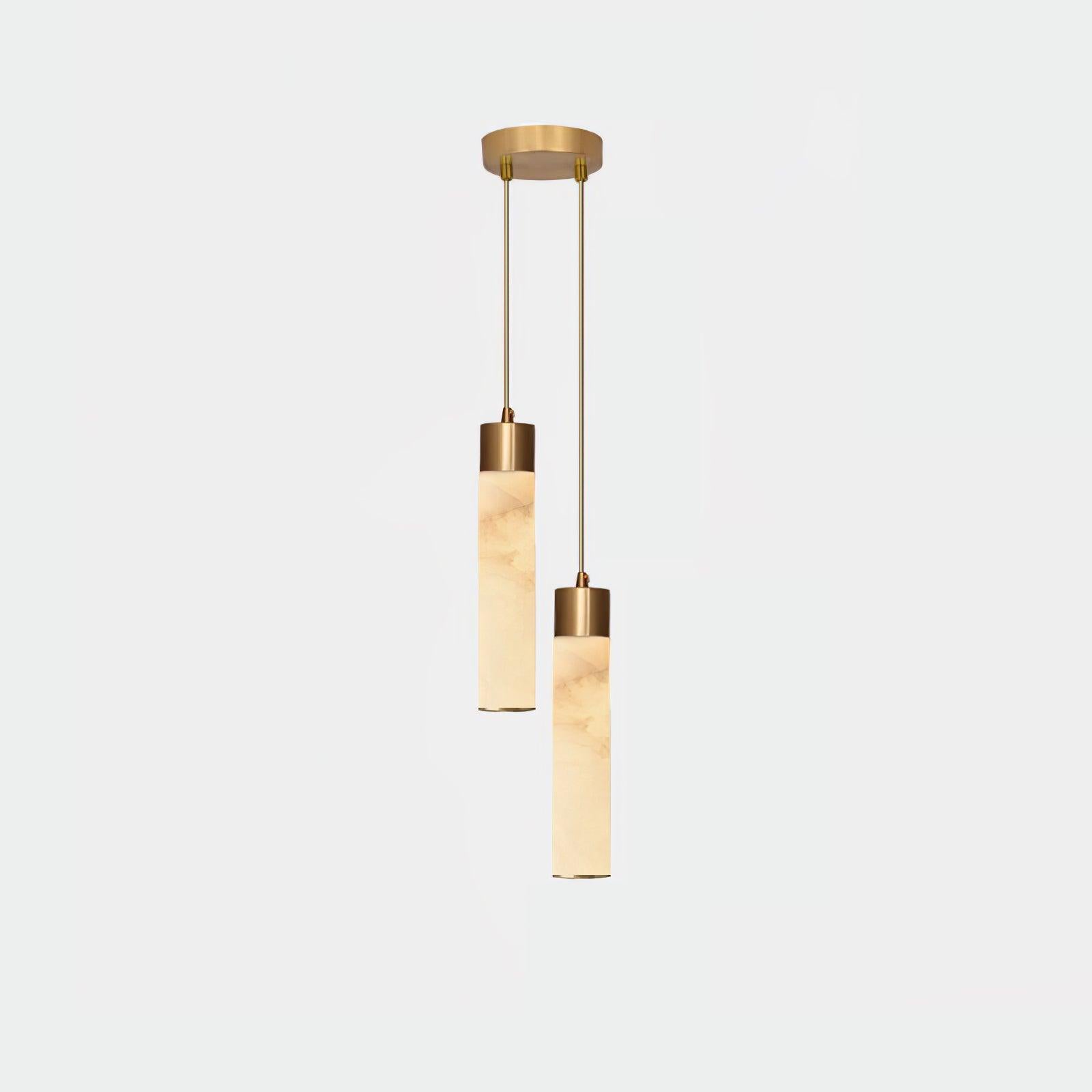 Ulzorila Cylinder Alabaster Pendant Light - Blowlighting