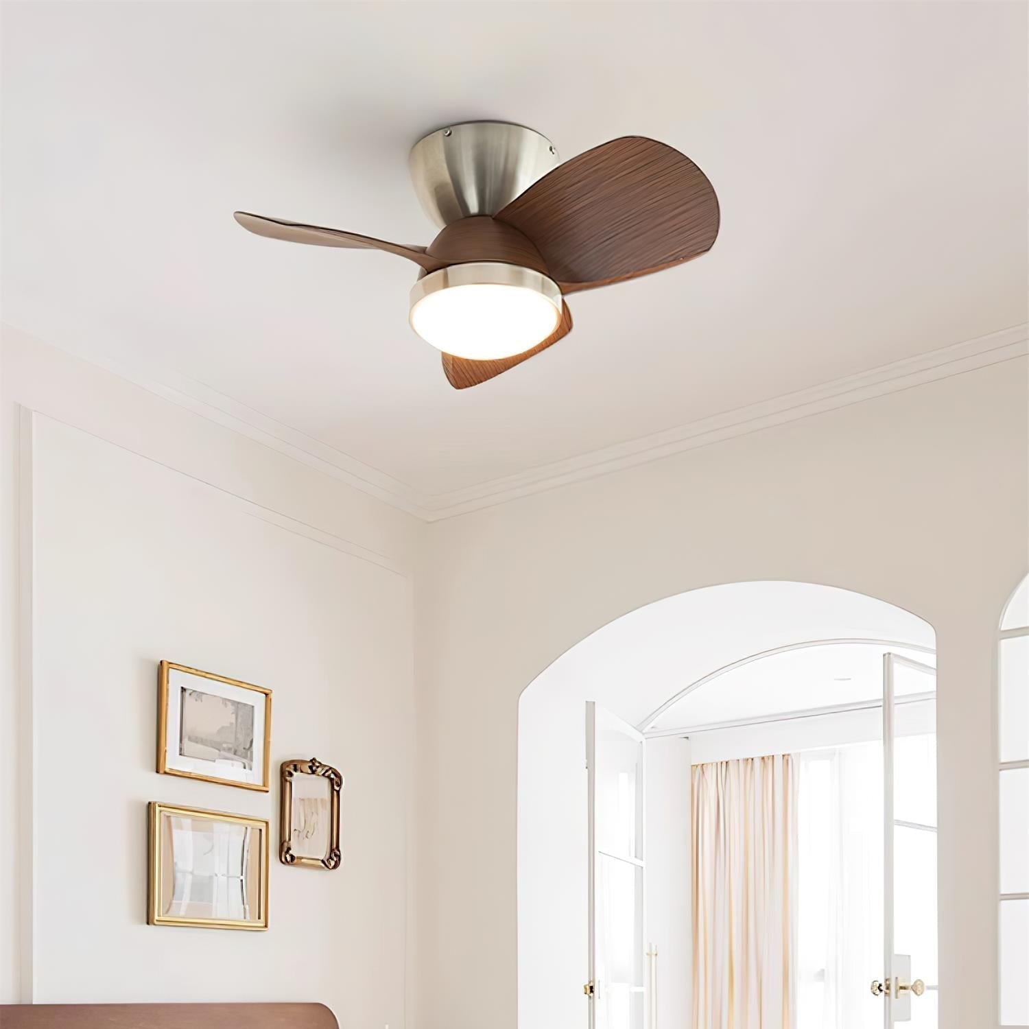 Eamon Modern Wood Ceiling Fan Light - Blowlighting