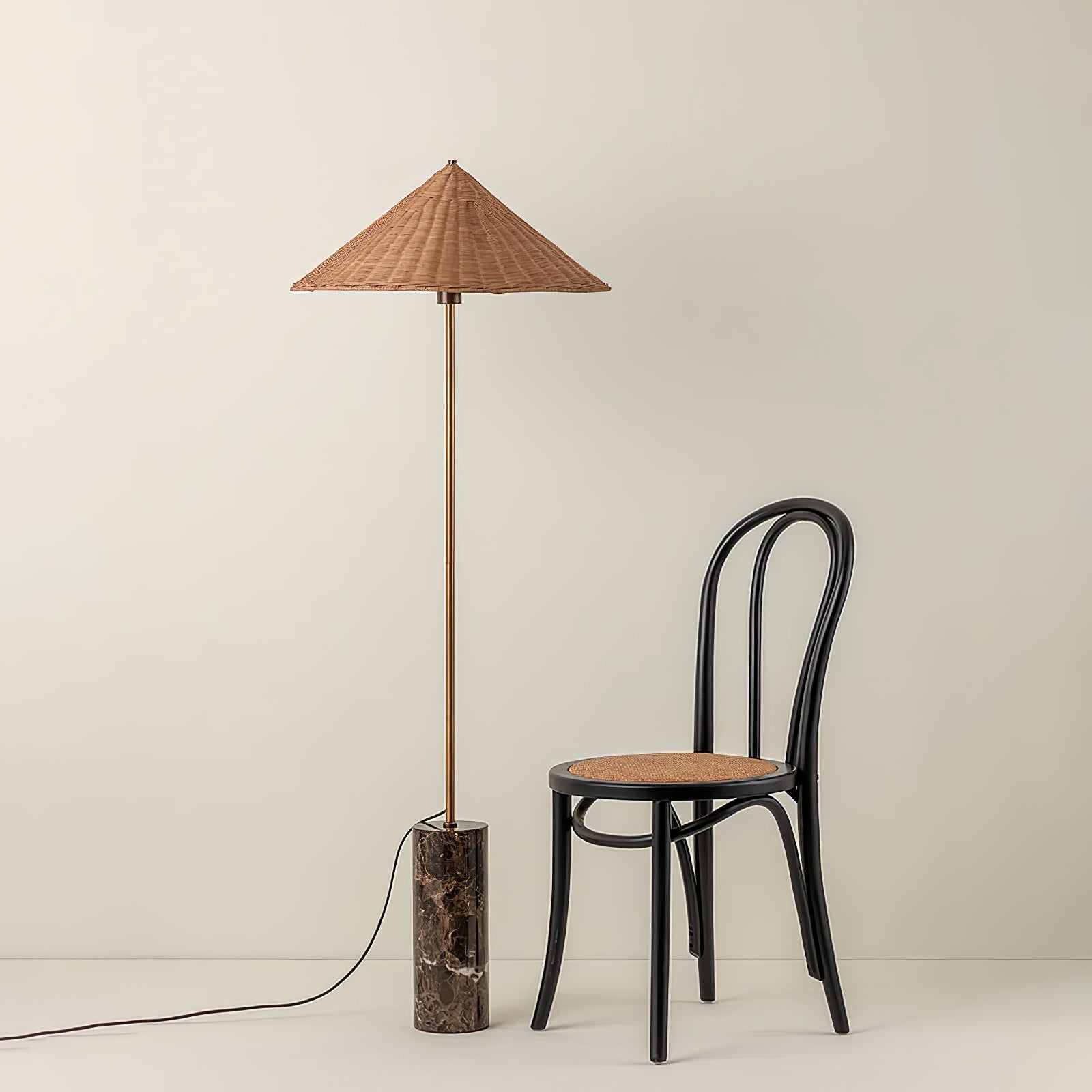 Zenith Bohemian Marble Floor Lamp - Blowlighting