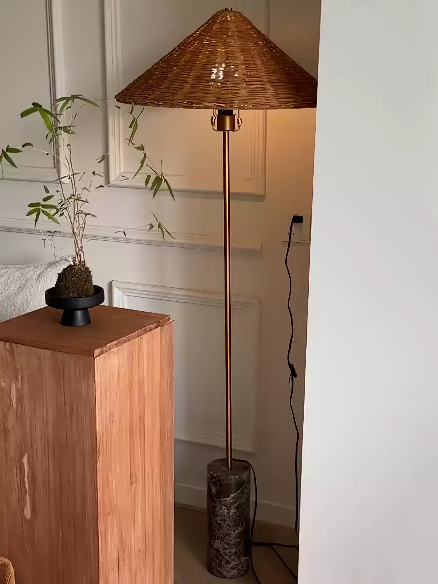 Zenith Bohemian Marble Floor Lamp - Blowlighting