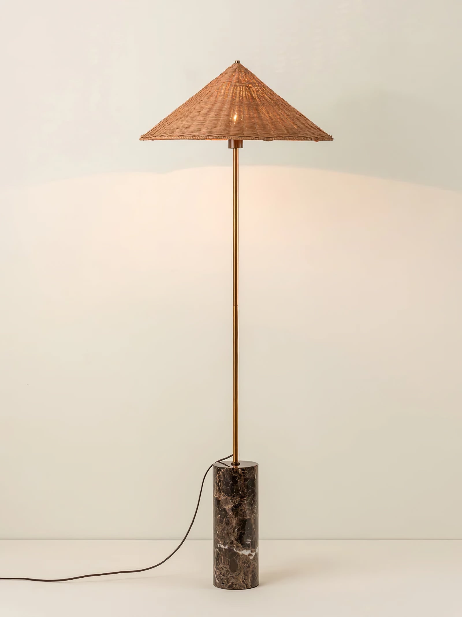 Zenith Bohemian Marble Floor Lamp - Blowlighting