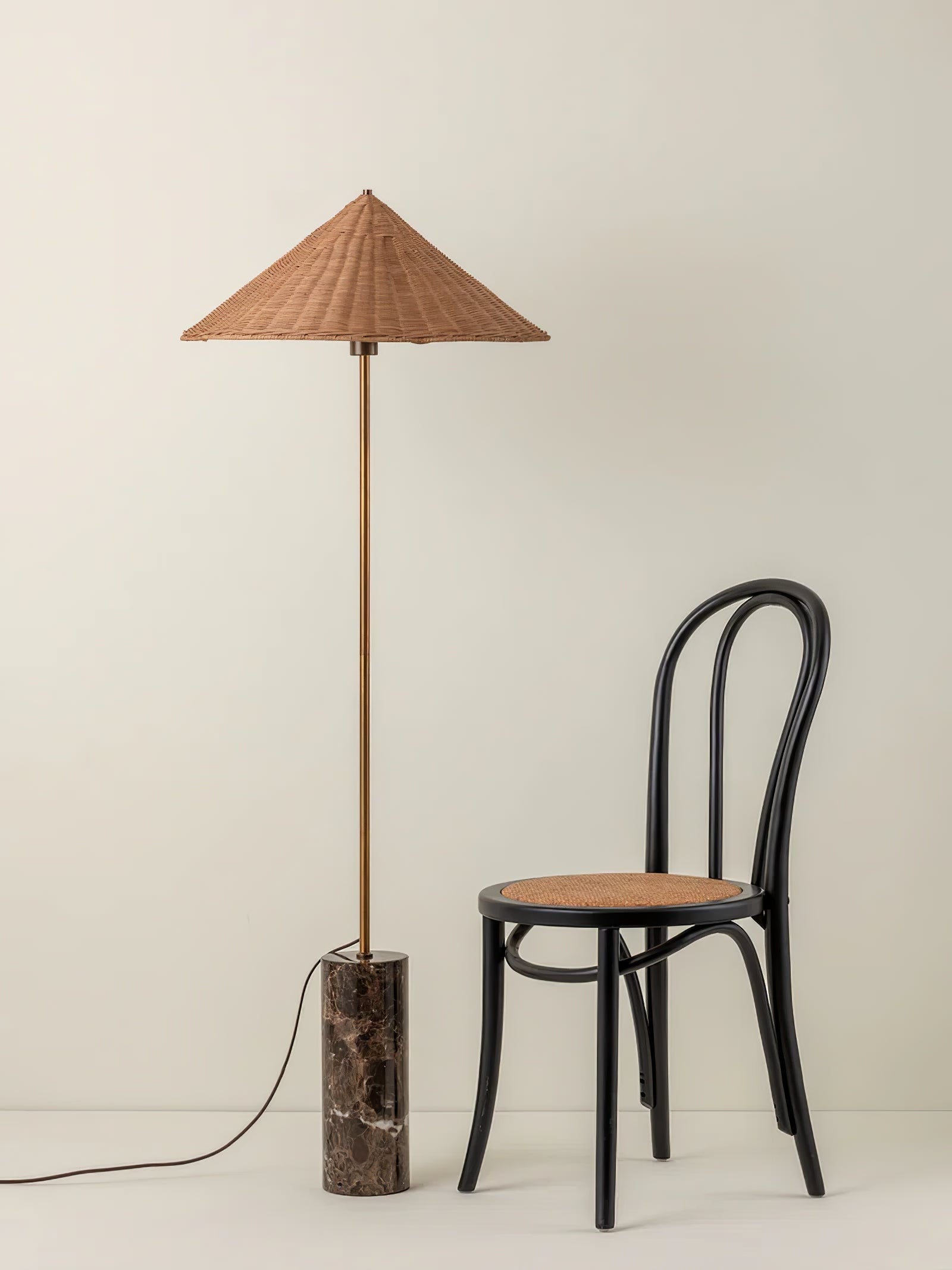 Zenith Bohemian Marble Floor Lamp - Blowlighting