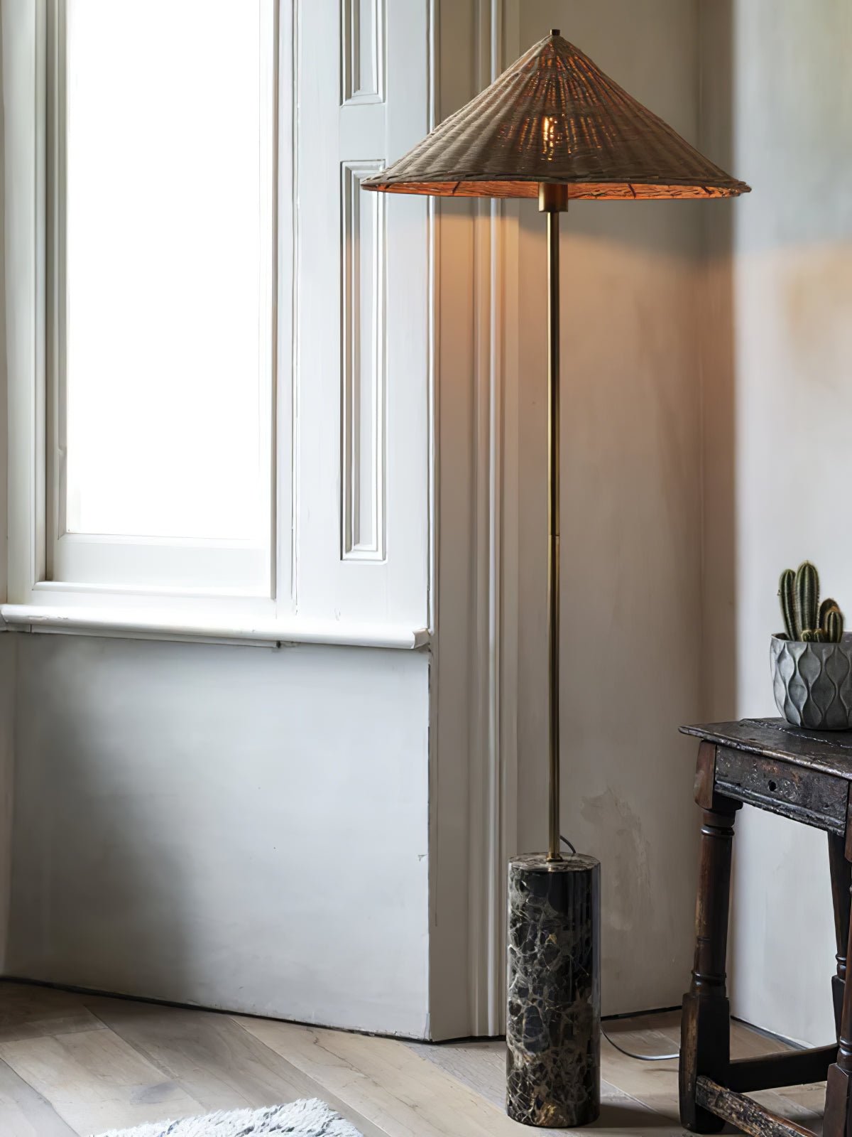 Zenith Bohemian Marble Floor Lamp - Blowlighting