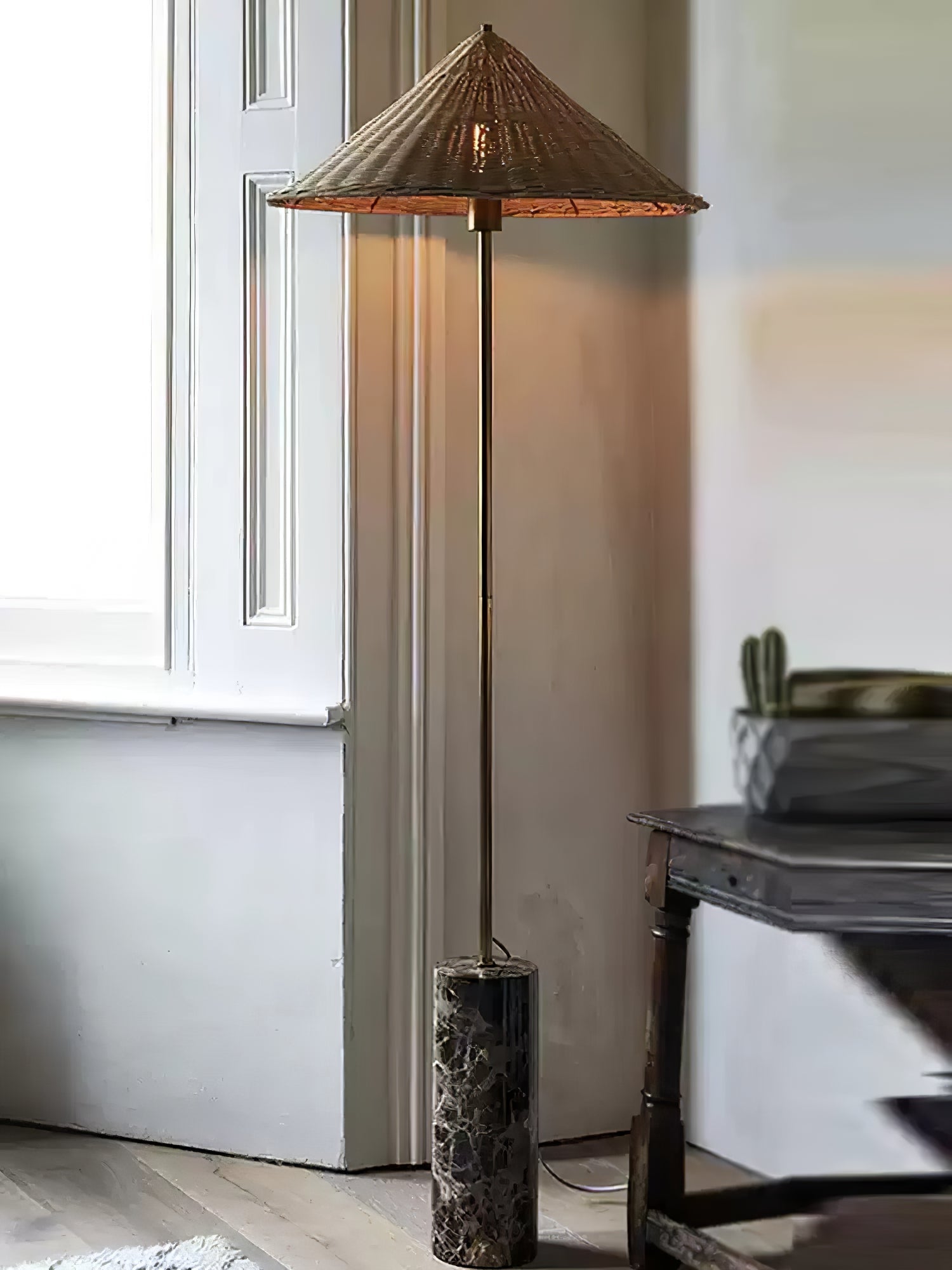 Zenith Bohemian Marble Floor Lamp - Blowlighting
