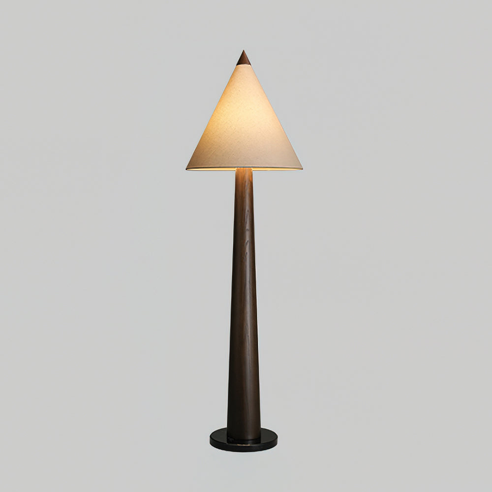 Taper Scandinavian Wood Crest Floor Light