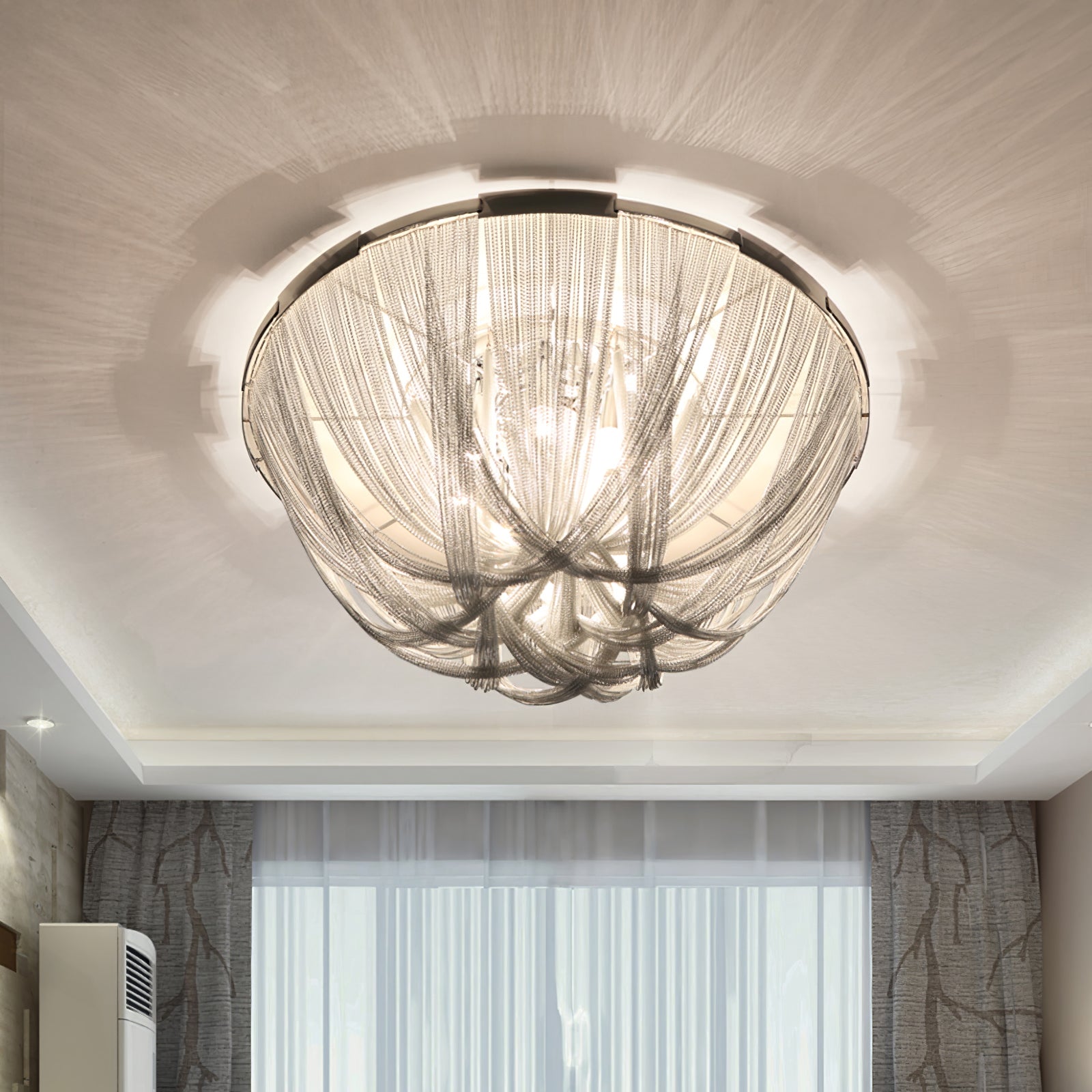 Tassel Aluminum Chain Ceiling Light - Blowlighting