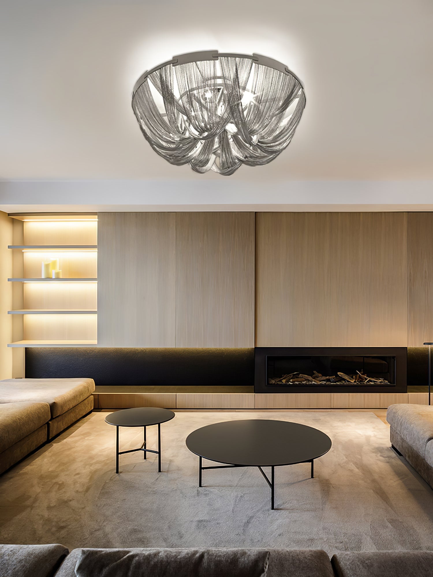 Tassel Aluminum Chain Ceiling Light - Blowlighting