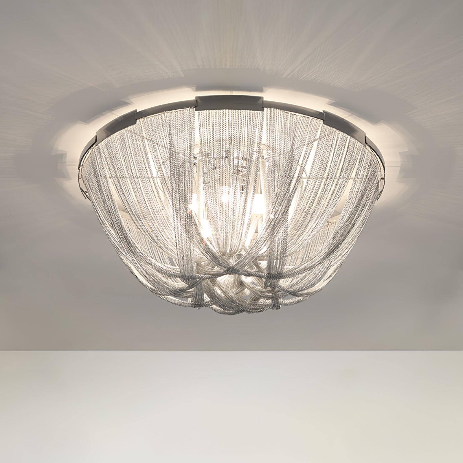 Tassel Aluminum Chain Ceiling Light - Blowlighting