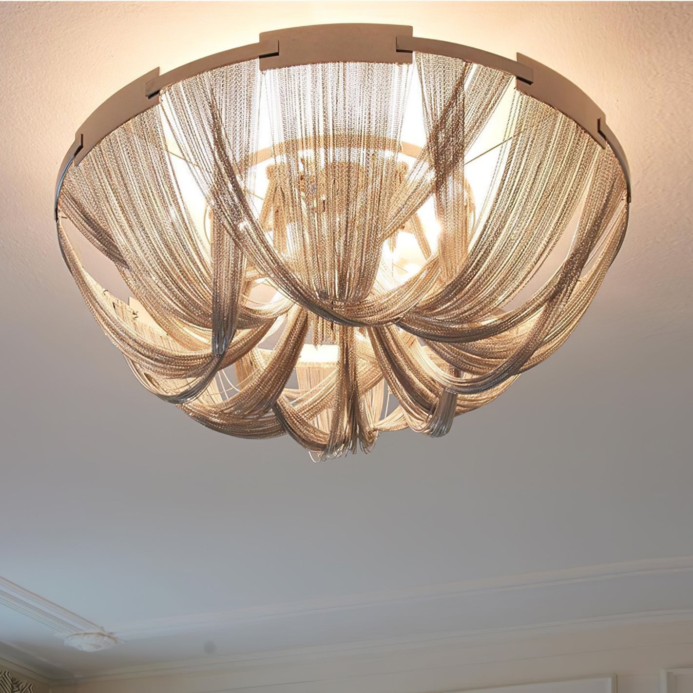 Tassel Aluminum Chain Ceiling Light - Blowlighting
