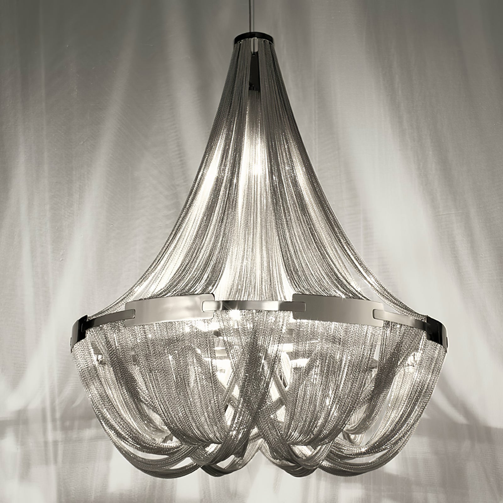 Tassel Aluminum Chain Chandelier - Blowlighting
