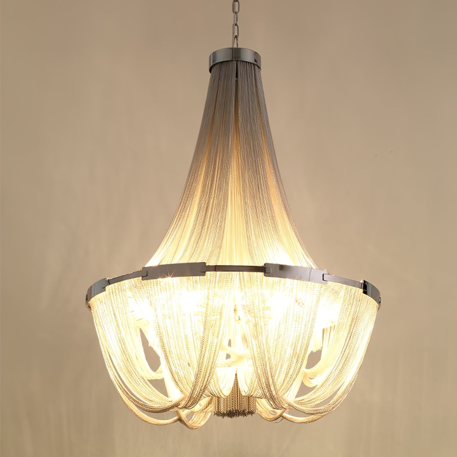 Tassel Aluminum Chain Chandelier - Blowlighting