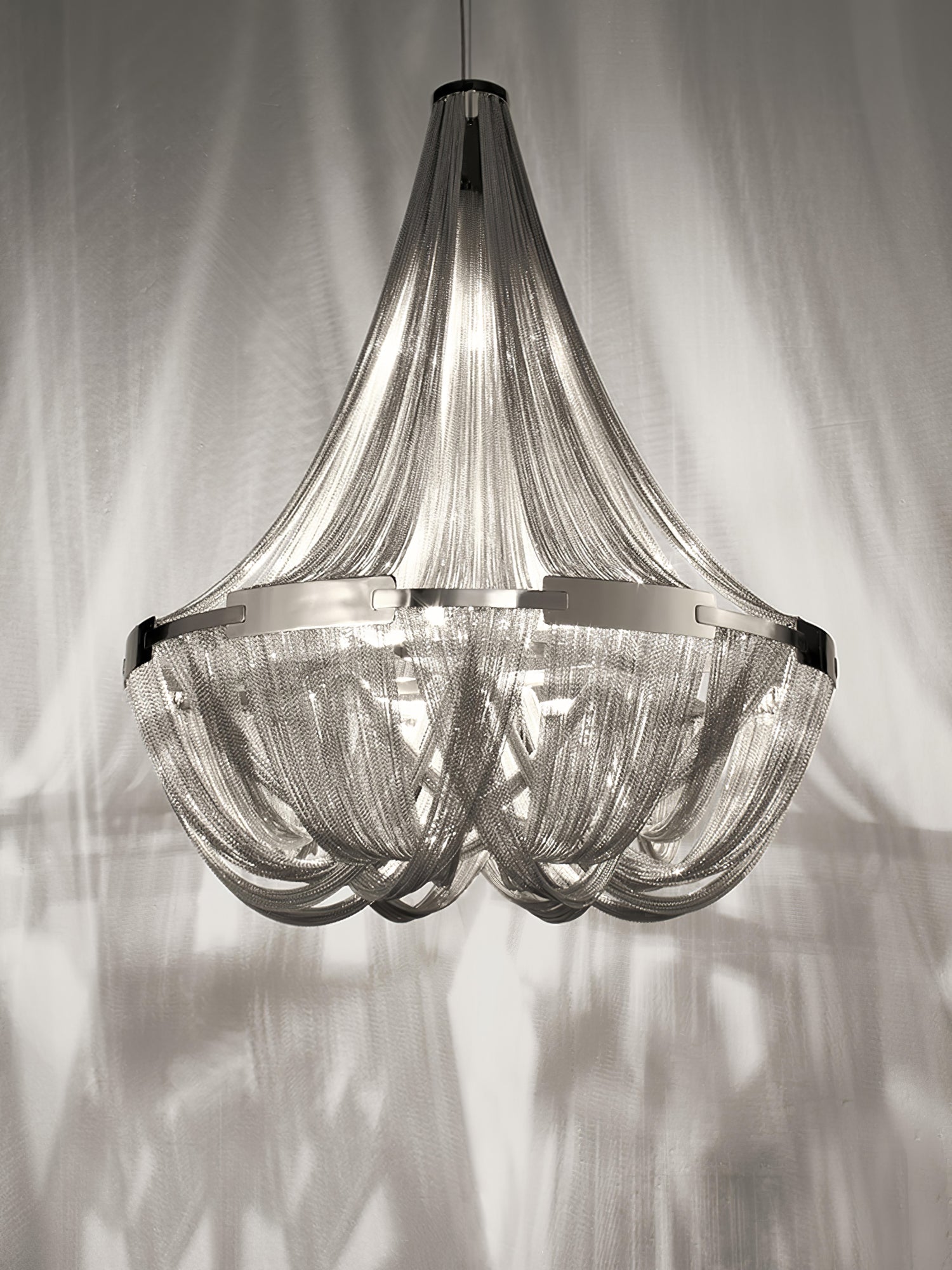 Tassel Aluminum Chain Chandelier - Blowlighting