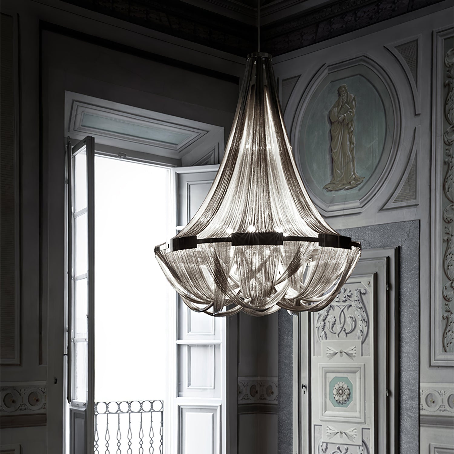 Tassel Aluminum Chain Chandelier - Blowlighting