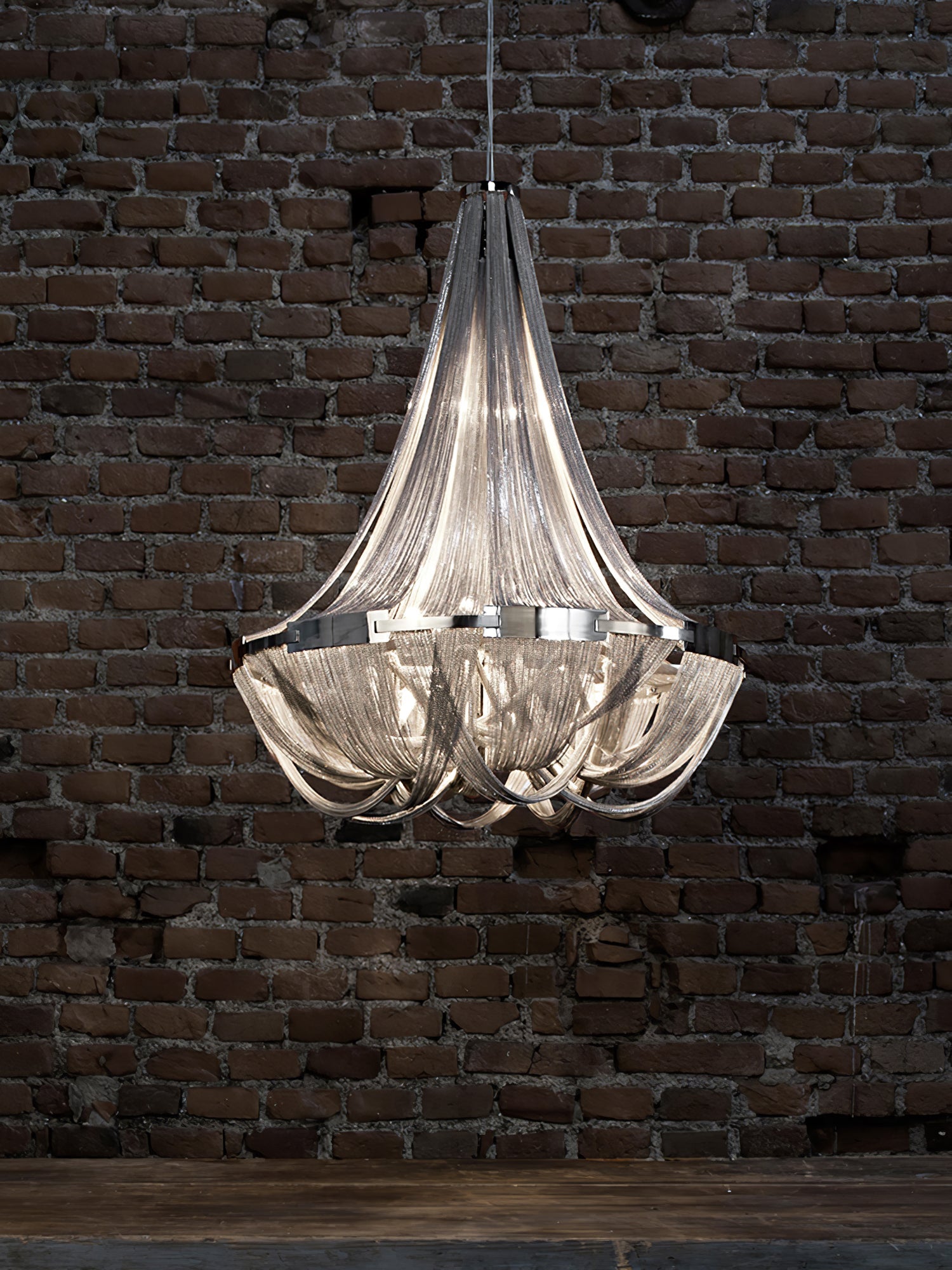 Tassel Aluminum Chain Chandelier - Blowlighting
