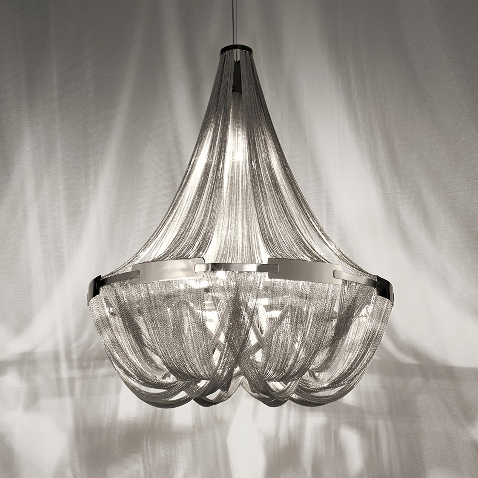 Tassel Aluminum Chain Chandelier - Blowlighting