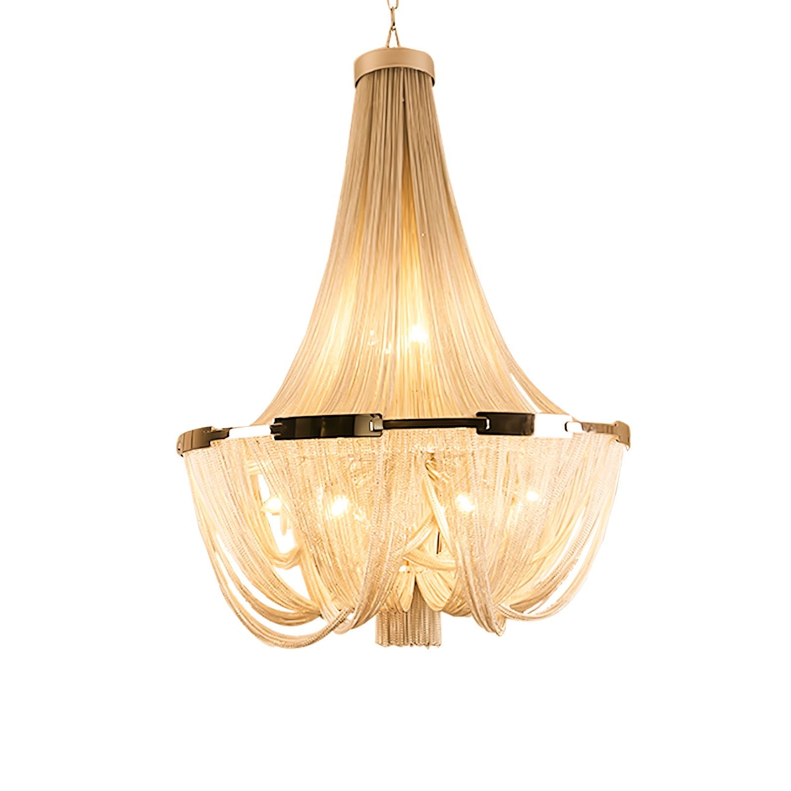 Tassel Aluminum Chain Chandelier - Blowlighting