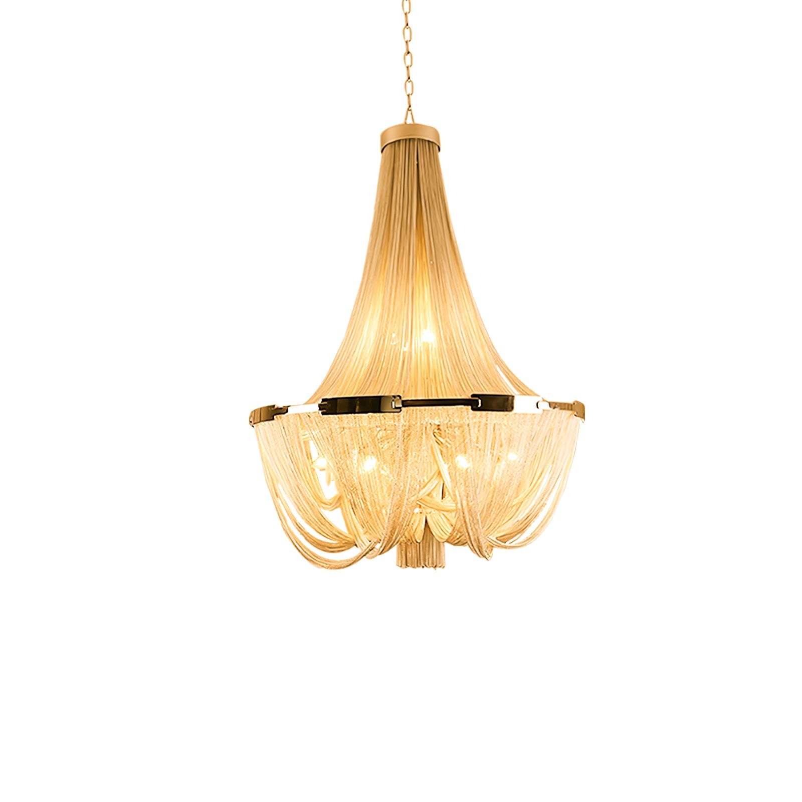 Tassel Aluminum Chain Chandelier - Blowlighting