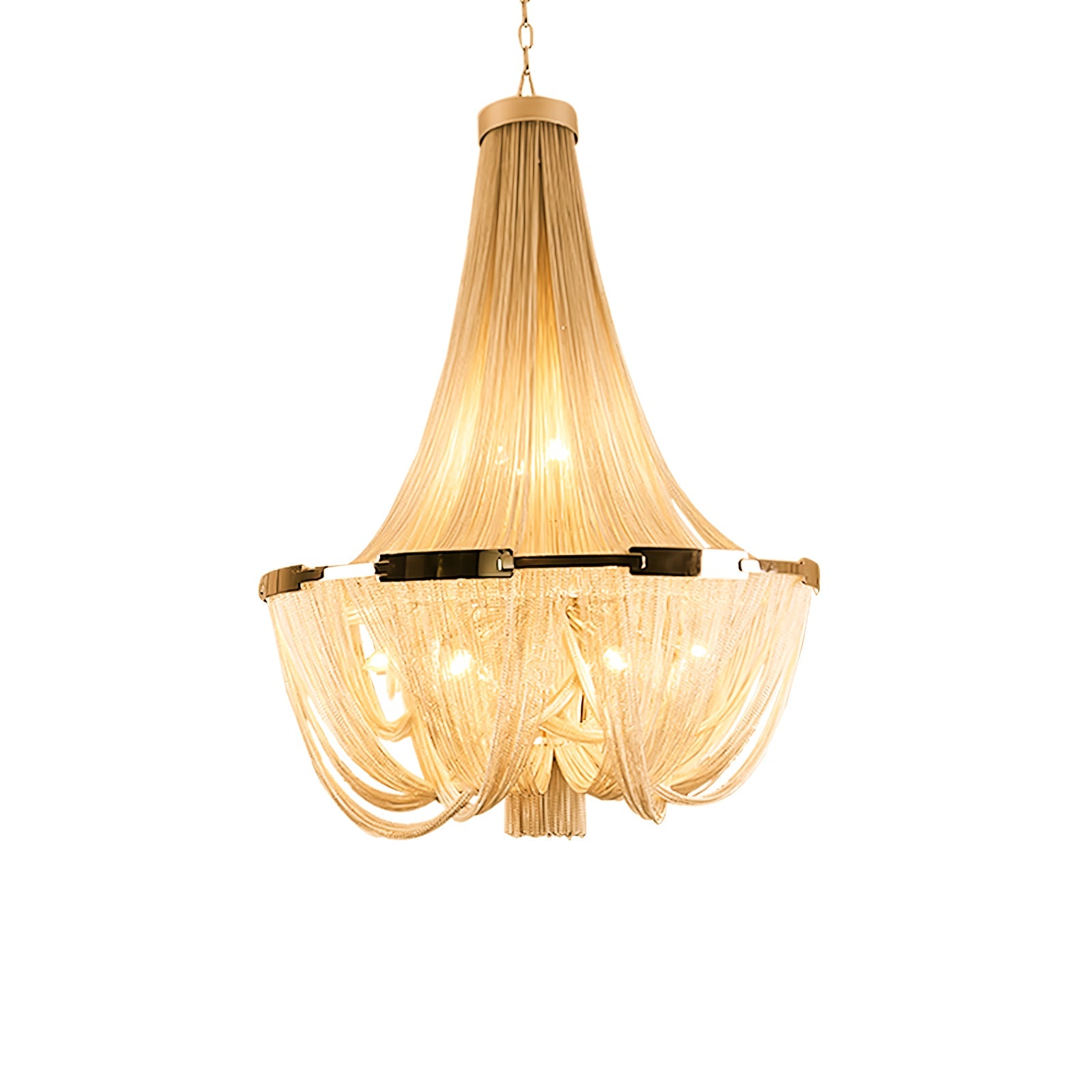 Tassel Aluminum Chain Chandelier - Blowlighting